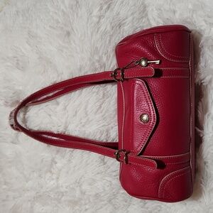 Fossil Small Leather Barrell Bag